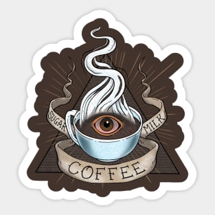 The Holy Trinity of Caffeine Sticker